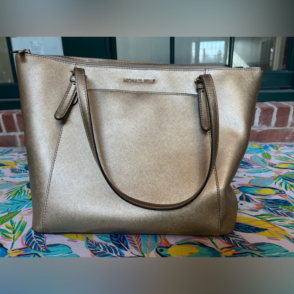 Michael Kors Gold Tote